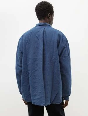 Tender462 Millwheel Wool Serge Achilles Heel Shirt - Indigo 4 Tender462 Millwheel Wool Serge Achilles Heel Shirt - Indigo - Image 2