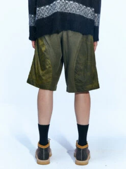 ANDERSSON BELLCorduroy Paneled Shorts - Khaki -Grami Jean Shop ANDERSSON BELL Corduroy Paneled Shorts Khaki 20230317001240