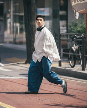 AnglanStone Vintage Denim Balloon Pants - Light Blue 14 AnglanStone Vintage Denim Balloon Pants - Light Blue - Image 12