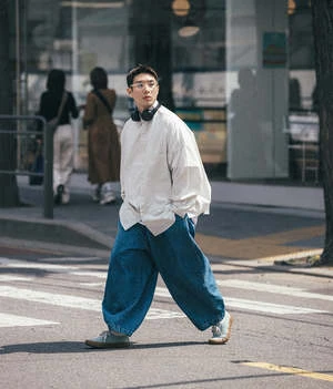 AnglanStone Vintage Denim Balloon Pants - Light Blue 17 AnglanStone Vintage Denim Balloon Pants - Light Blue - Image 15