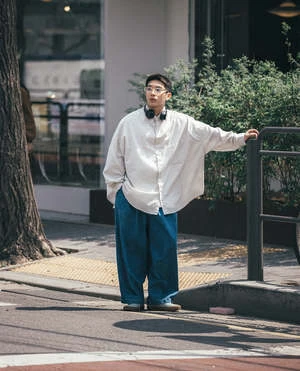 AnglanStone Vintage Denim Balloon Pants - Light Blue 16 AnglanStone Vintage Denim Balloon Pants - Light Blue - Image 14