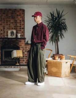 AnglanTwill Cotton Belt Balloon Pants - Khaki -Grami Jean Shop Anglan Twill Cotton Belt Balloon Pants Khaki 20231018202922 1