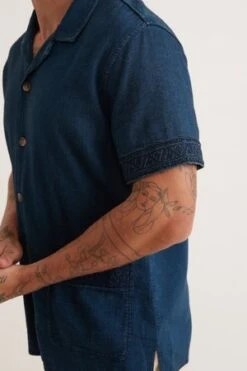 Marine LayerArchive Sawyer Camp Shirt - Indigo -Grami Jean Shop Archive Sawyer Indigo Camp Shirt 20230512182840 2