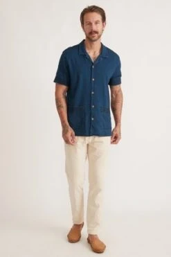 Marine LayerArchive Sawyer Camp Shirt - Indigo -Grami Jean Shop Archive Sawyer Indigo Camp Shirt 20230512182841