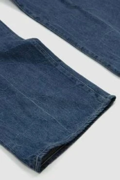 AuraleeSelvedge Faded Light Denim Lightning Effect Pants - Indigo -Grami Jean Shop Auralee Selvedge Faded Light Denim Lightning Effect Pants Indigo 20230602151748