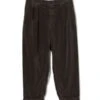 Beams Plus2-pleat Corduroy Trousers - Dark Brown -Grami Jean Shop BEAMS PLUS 2 pleat corduroy trousers D Brown 20231016213027