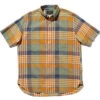 Beams PlusB.D. Pullover Short Sleeve - Indian Madras Check Orange -Grami Jean Shop BEAMS PLUS B D Pullover Short Sleeve Indian Madras Check Orange 20230520214941