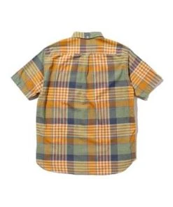 Beams PlusB.D. Pullover Short Sleeve - Indian Madras Check Orange -Grami Jean Shop BEAMS PLUS B D Pullover Short Sleeve Indian Madras Check Orange 20230520214942 2