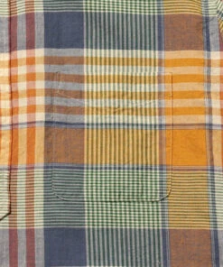 Beams PlusB.D. Pullover Short Sleeve - Indian Madras Check Orange -Grami Jean Shop BEAMS PLUS B D Pullover Short Sleeve Indian Madras Check Orange 20230520214943