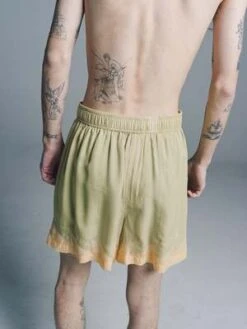 BODECitron Silk Deco Zig-Zag Short - Apricot -Grami Jean Shop BODE Citron Silk Deco Zig Zag Short Apricot 20221202023021