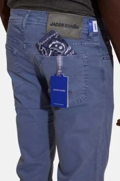 Jacob CohenBard Soft Stretch Twill 5 Pocket - Steel Blue -Grami Jean Shop Bard Soft Stretch Twill 5 Pkt Steel Blue 20230403000550 1