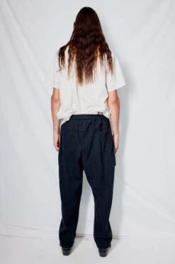 AssemblyDenim Easy Cargo Pant - Black -Grami Jean Shop Black Denim Easy Cargo Pant 20230809204149