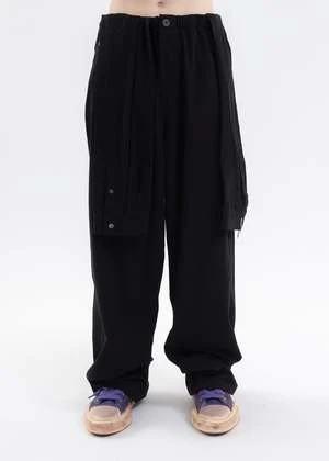 Mihara YasuhiroMixed Shirts Easy Trousers - Black 5 Mihara YasuhiroMixed Shirts Easy Trousers - Black - Image 3