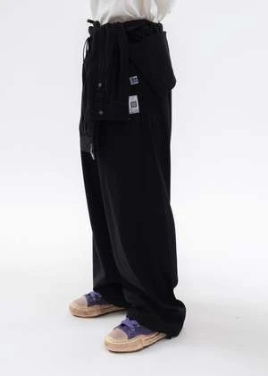 Mihara YasuhiroMixed Shirts Easy Trousers - Black 8 Mihara YasuhiroMixed Shirts Easy Trousers - Black - Image 6