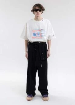 Mihara YasuhiroMixed Shirts Easy Trousers - Black