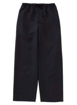 Blue Blue JapanWoven Wool Sashiko Drawstring Pants - Dark Navy