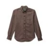 Gitman Bros.Herringbone Flannel Shirt - Brown -Grami Jean Shop Brown Herringbone Flannel 20231017194421