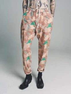 Casey CaseyJog AH Militaire Pant - Khaki Ikat