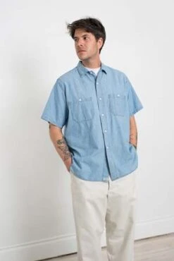 OrslowChambray 60's Work Shirt - Bleached