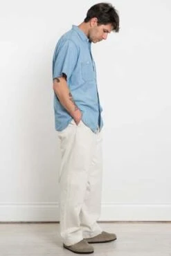 OrslowChambray 60's Work Shirt - Bleached -Grami Jean Shop Chambray 60 s Work Shirt Bleached 20230507023249 3