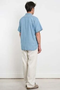 OrslowChambray 60's Work Shirt - Bleached -Grami Jean Shop Chambray 60 s Work Shirt Bleached 20230507023250 2