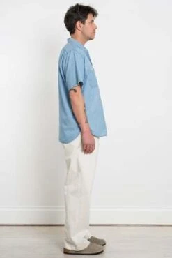 OrslowChambray 60's Work Shirt - Bleached -Grami Jean Shop Chambray 60 s Work Shirt Bleached 20230507023250