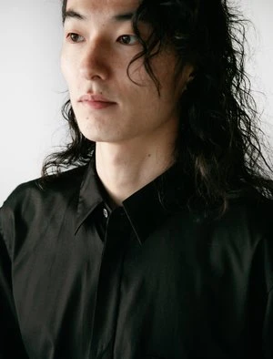 Comme Des Garcons Comme Des GarçonsHomme Deux Cotton Broad Shirt - Black 5 Comme Des Garcons Comme Des GarçonsHomme Deux Cotton Broad Shirt - Black - Image 3