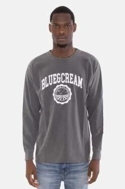 Blue&CreamCradle To The Grave Long Sleeve - Black