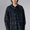 MM6 Maison MargielaCreased Oversized Denim Shirt - Black -Grami Jean Shop Creased Oversized Black Denim Shirt 20231004001146