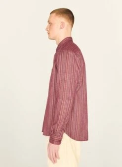 YMCCurtis Brushed Stripe Shirt - Red Multi -Grami Jean Shop Curtis Brushed Stripe Shirt Red Multi 20230726133826 1