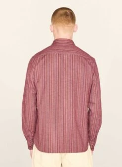 YMCCurtis Brushed Stripe Shirt - Red Multi -Grami Jean Shop Curtis Brushed Stripe Shirt Red Multi 20230726133826 2