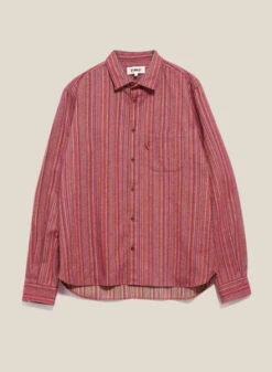 YMCCurtis Brushed Stripe Shirt - Red Multi -Grami Jean Shop Curtis Brushed Stripe Shirt Red Multi 20230726133826