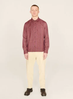 YMCCurtis Brushed Stripe Shirt - Red Multi -Grami Jean Shop Curtis Brushed Stripe Shirt Red Multi 20230726133827