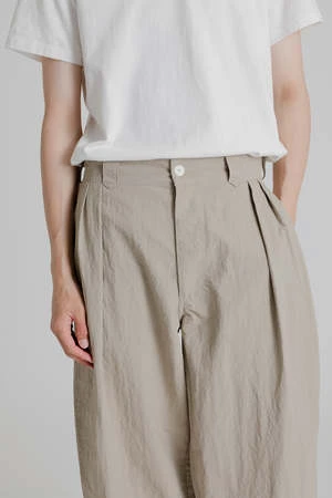 FRIZMWORKSCurved Cuffs Pants - Beige 7 FRIZMWORKSCurved Cuffs Pants - Beige - Image 5