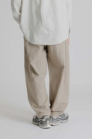 FRIZMWORKSCurved Cuffs Pants - Beige 9 FRIZMWORKSCurved Cuffs Pants - Beige - Image 7
