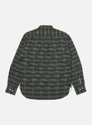 Universal WorksDaybrook Ikat Twill Shirt - Green 5 Universal WorksDaybrook Ikat Twill Shirt - Green - Image 3
