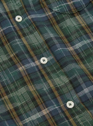 Universal WorksDaybrook Ikat Twill Shirt - Green 7 Universal WorksDaybrook Ikat Twill Shirt - Green - Image 5