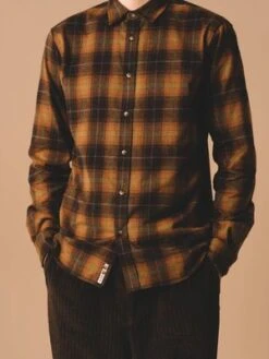 KestinDirleton Japanese Brushed Cotton Shirt - Rust Check -Grami Jean Shop Dirleton Shirt in Rust Check Japanese Brushed Cotton 20231027224227 1