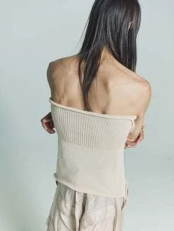 Edward CumingKnit Naked Body Top - Beige -Grami Jean Shop Edward Cuming Knit Naked Body Top Beige 20230505021542