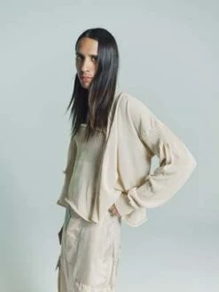 Edward CumingKnit Naked Body Top - Beige -Grami Jean Shop Edward Cuming Knit Naked Body Top Beige 20230505021543