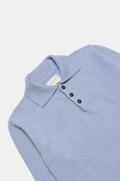 Far AfieldKier Knit Polo - Silver Blue -Grami Jean Shop Far Afield Kier Knit Polo Silver Blue 20231102022831