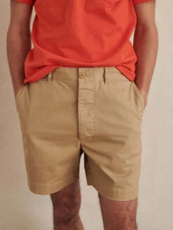 Alex MillFlat Front Chino Shorts - Vintage Khaki