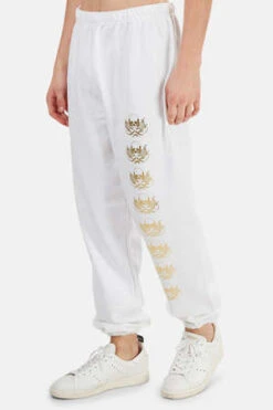 Blue&CreamForever Skull Sweatpants - White -Grami Jean Shop Forever Skull Sweatpants White 20220811065218 1