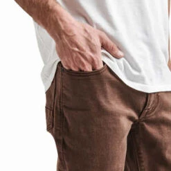 Roark RevivalHWY 133 Slim Fit Broken Twill Jeans - Brown -Grami Jean Shop HWY 133 Slim Fit Broken Twill Jeans Brown 20230823235015 1