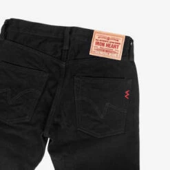 Iron Heart14oz Selvedge Slim Taper Denim - Black -Grami Jean Shop IH 777S 142bb 14oz Selvedge Denim Slim Taper Black Black 20230127013005