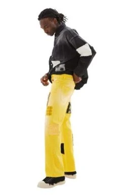 MarniJeans W/Mohair Patches - Yellow -Grami Jean Shop Jeans w Mohair Patches Yellow 20231027230851 1