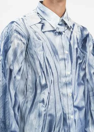 Y/projectCompact Print Shirt - Light Blue Multi 6 Y/projectCompact Print Shirt - Light Blue Multi - Image 4