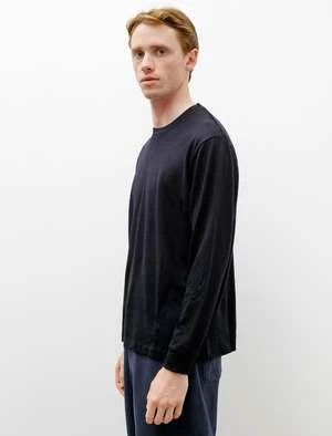 Lady White Co.LS Wool T-Shirt - Navy 5 Lady White Co.LS Wool T-Shirt - Navy - Image 3