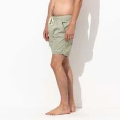 Banks JournalLabel Elastic Boardshort - Green Tea -Grami Jean Shop Label Elastic Boardshort in Green Tea 20220722221250