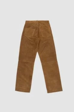 SunflowerLoose Suede Pants - Khaki -Grami Jean Shop Loose Suede Khaki 20230817102047 1